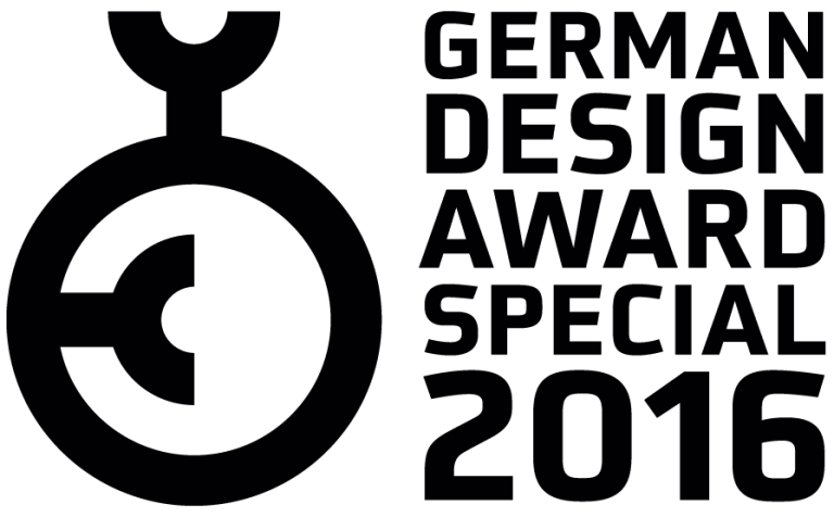 Logo des German Design Awards Special 2016 in Schwarz-Weiß-Design.